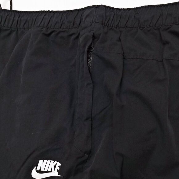 NIKE AV15 Woven Pants Just Do It Jogger Pant Swoosh Logo Drawstring Black Sz XXL - Picture 3 of 9